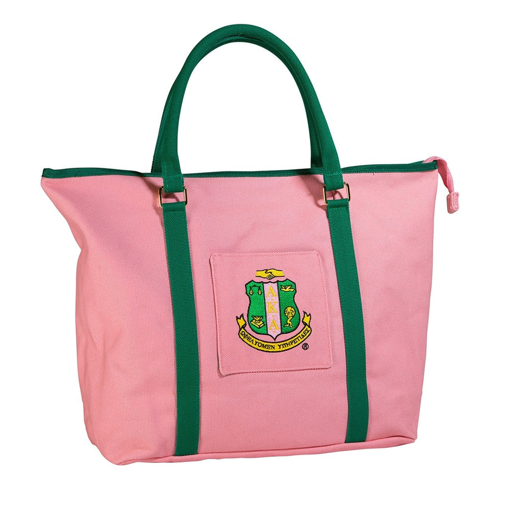 Alpha Kappa Alpha Shield Canvas Tote Bag