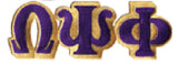 Omega Small Connected Greek Letters Patch - Omega Psi Phi