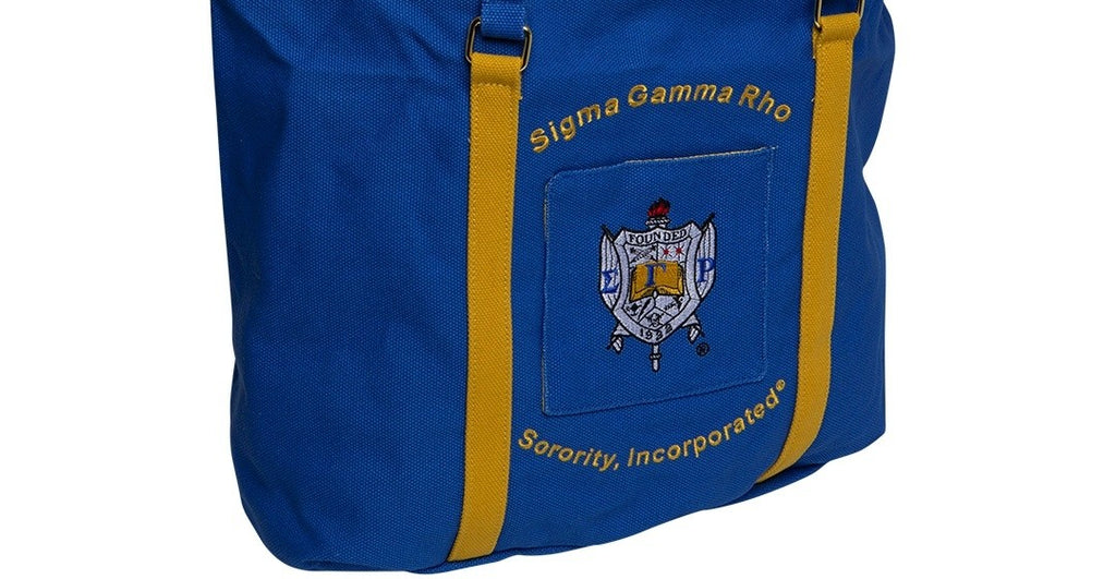 Sigma Gamma Rho Shield Canvas Tote Bag